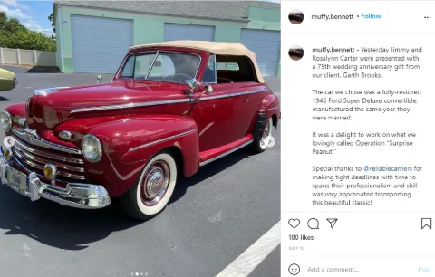 Garth Brooks and Trisha Yearwood's Gift Instagram Snip.