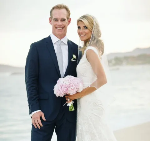 Joe Buck and Michelle Beisner-Buck during their wedding day. 