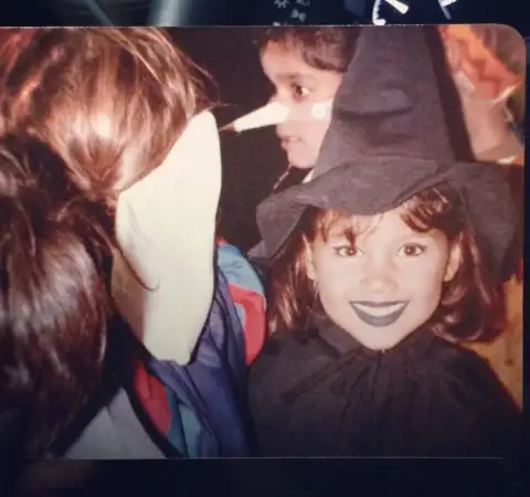 Angie King during Childhood. 