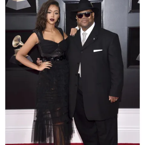 Bella B Harris and Jimmy Jam prior his weight loss.