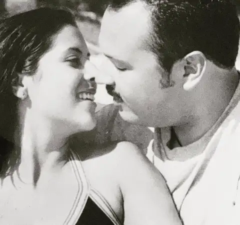 Aneliz Aguilar Alvarez with her husband Pepe Aguilar.