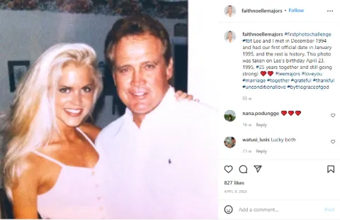 Faith Majors and Lee Majors' While They Were Dating.