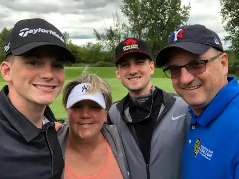 Jane Baldwin and Randy Sasso's Two Children. 