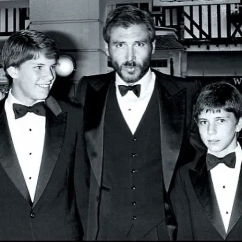 Ben Ford with His Father and Younger Brother.
