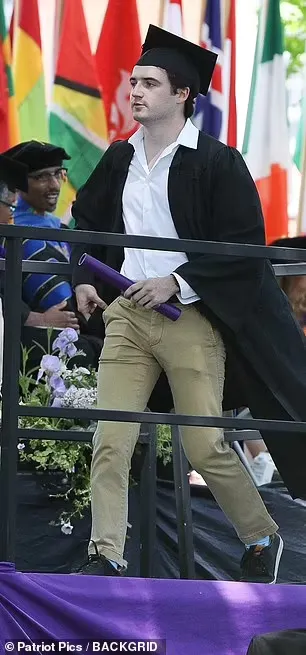 Liam Flockhart during graduation. 