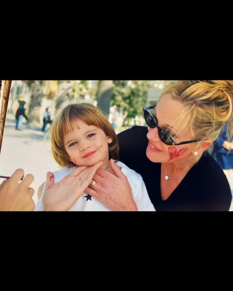 Melanie Griffith with Her Daughter, Stella.