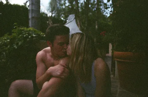 Stella Banderas Kissing Her Boyfriend. 