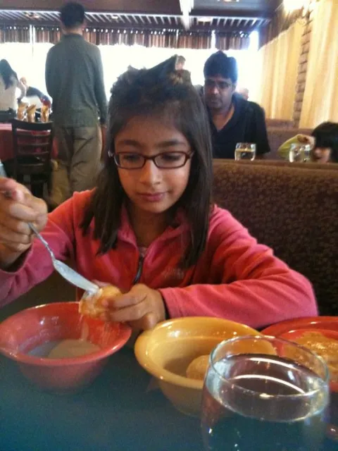 Young Kavya Pichai, daughter of Anjali and Sundar Pichai.