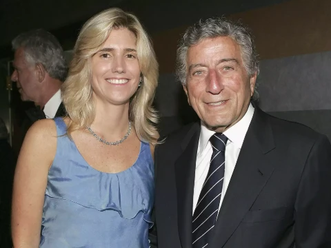 Tony Bennett with his third wife Susan Crow.