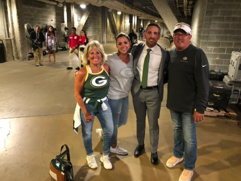 BreAnne LaFleur with Her Husband and In-Laws.
